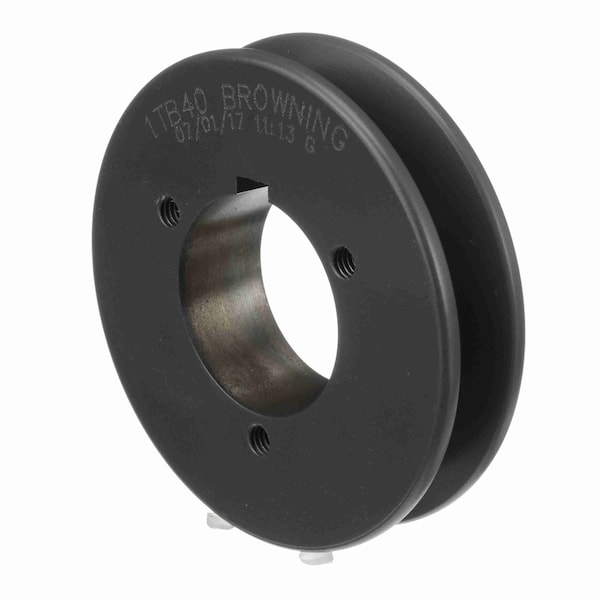1 Groove Cast Iron Bushed Bore Multiple Sheave, 1TB40